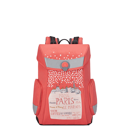 خرید کوله پشتی مدرسه ای دلسی ارگونومیک 14 اینچ دلسی پاریس رنگ نارنجی دلسی ایران - DELSEY PARIS BACKPACK 00339162519 delseyiran