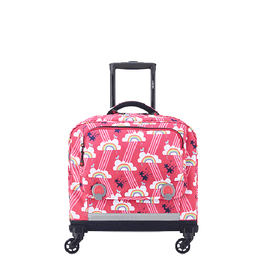 خرید و قیمت کیف چرخ دار مدرسه ای 15.6 اینچ دلسی پاریس رنگ صورتی دلسی ایران - DELSEY PARIS HORIZONTAL TROLLEY BACKPACK 00339145209 delseyiran
