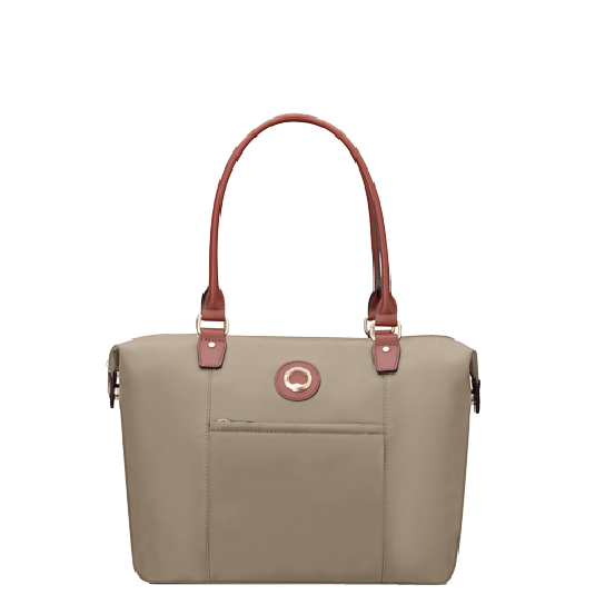 خرید کیف دستی دلسی مدل کوربووآ رنگ بژ چمدان ایران - chamedaniran COURBEVOIE ToTE BAGL SHOULDER 00600633266 DELSEY PARIS