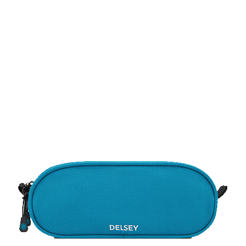 قیمت جامدادی مدرسه ای کودک 2 تبله دلسی پاریس رنگ آبی دلسی ایران - DELSEY PARIS  PENCIL CASE 00339117332 delseyiran