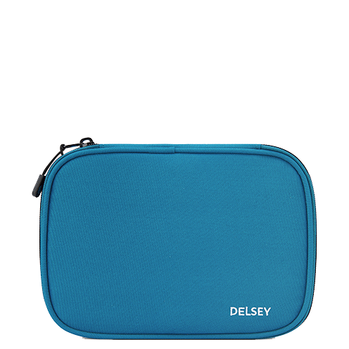 خرید جامدادی بزرگ مدرسه ای کودک دلسی پاریس رنگ آبی دلسی ایران - DELSEY PARIS  LARGE PENCIL BOX 00339117532 delseyiran