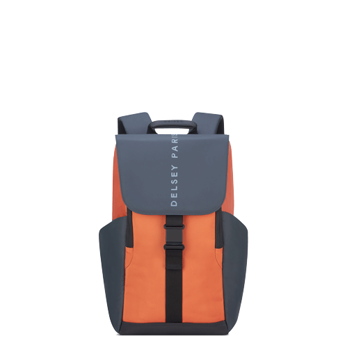 خرید کوله پشتی لپ تاپی دلسی مدل سکیورفلپ رنگ نارنجی دلسی ایران - DELSEY PARIS SECUFLAP BACKPACK 00202061025 delseyiran
