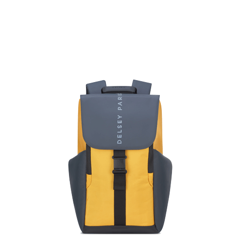 کوله پشتی لپ تاپی دلسی مدل سکیورفلپ رنگ زرد دلسی ایران - DELSEY PARIS SECUFLAP BACKPACK 00202061015 delseyiran