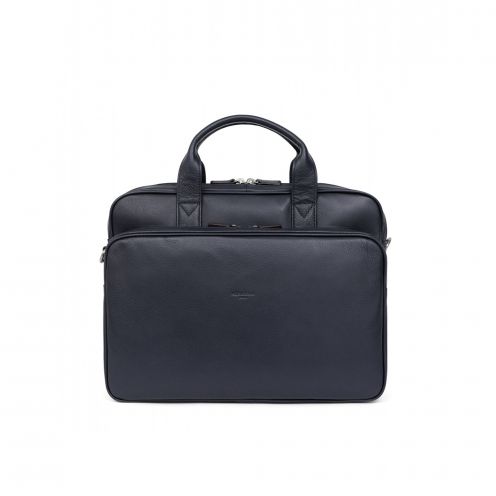 خرید کیف اداری هگزاگونا چرم مدل کانفورت رنگ سرمه ای تیره چمدان ایران - 4630862100 HEXAGONA Briefcase Leather