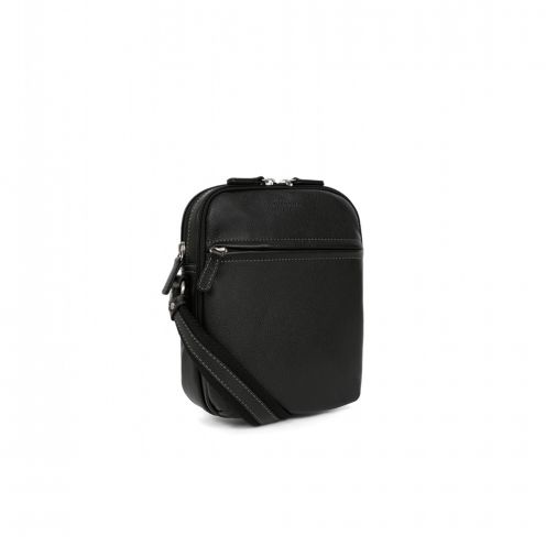 خرید کیف دوشی هگزاگونا مدل کانفورت رنگ مشکی چمدان ایران - 4631070100 HEXAGONA Messenger bag CONFORT