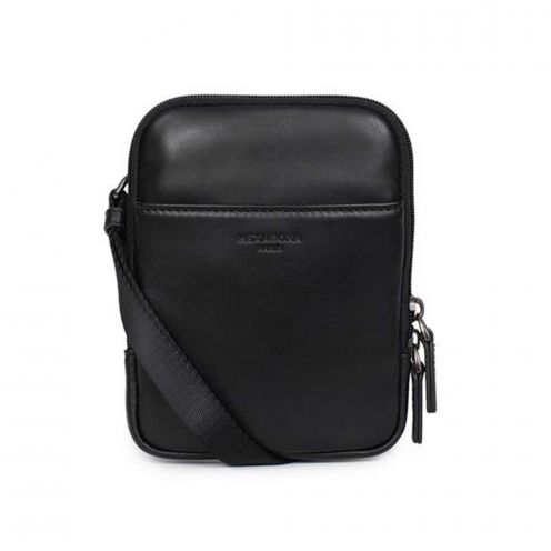 خرید کوله پشتی هگزاگونا مدل سافت استودیو رنگ مشکی چمدان ایران - HEXAGONA Monostrap backpack Soft leather 2298610100
