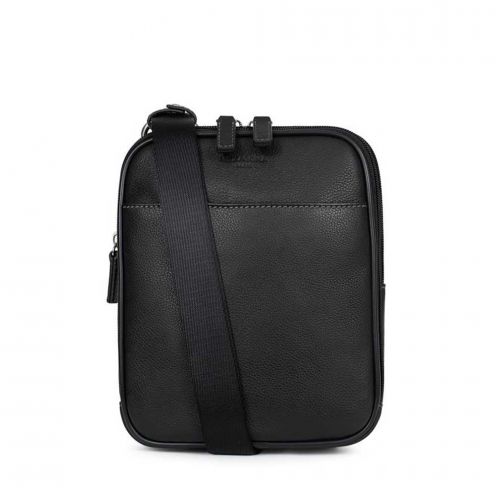 خرید کیف دوشی هگزاگونا مدل کانفورت رنگ مشکی چمدان ایران - HEXAGONA Messenger bag grain leather 4693800100