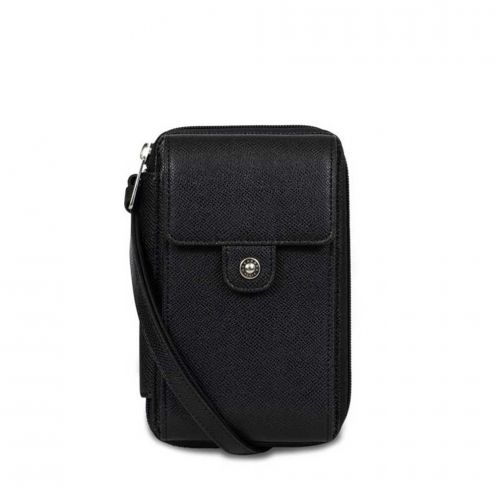 خرید کیف دوشی هگزاگونا مدل آوا رنگ مشکی چمدان ایران - HEXAGONA Cellphone pouch with wallet Soft leather 5583690100
