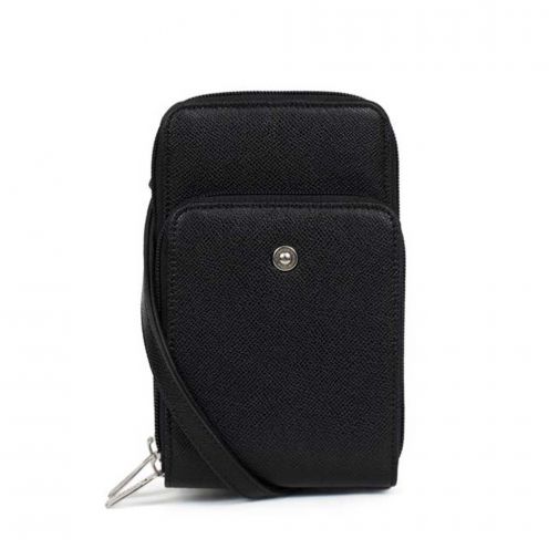 خرید کیف دوشی هگزاگونا مدل آوا رنگ مشکی چمدان ایران - HEXAGONA Cellphone pouch with wallet Soft leather 5583700100