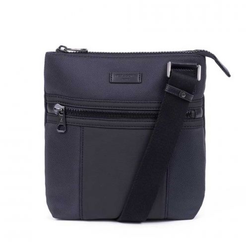 خرید کیف دوشی هگزاگونا مدل هوریزون رنگ نوک مدادی چمدان ایران - HEXAGONA Messenger bag Nylon with split leather HORIZON 7662813300 chamedaniran