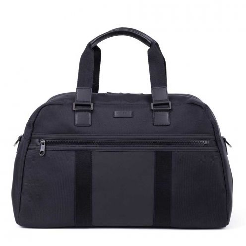 خرید ساک دستی هگزاگونا ساک مسافرتی مدل هوریزون رنگ مشکی چمدان ایران - HEXAGONA HORIZON Travel bag Nylon with split leather 7662840100