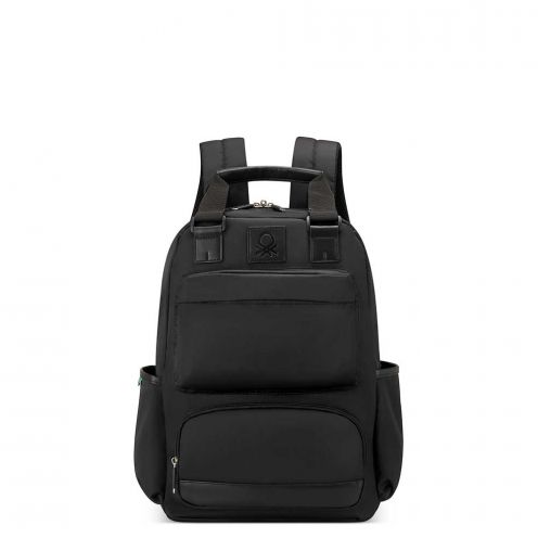 خرید کوله پشتی دلسی کالربلاک بنتون رنگ مشکی چمدان ایران -   COLORBLOCK BACKPACK DELSEY PARIS 376461000 chamedaniran