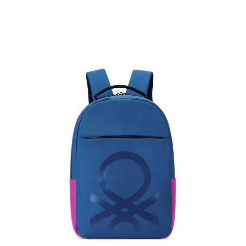 خرید کوله پشتی دلسی فابریکا راند بنتون رنگ آبی چمدان ایران -   FABRICA ROUND BACKPACK DELSEY PARIS 376661012 chamedaniran