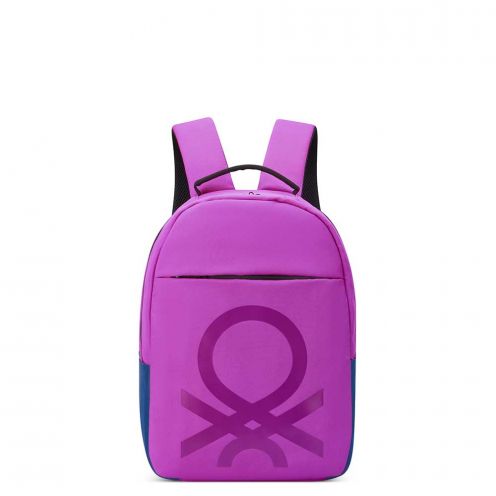 خرید کوله پشتی دلسی فابریکا راند بنتون رنگ بنفش یاسی چمدان ایران -   FABRICA ROUND BACKPACK DELSEY PARIS 376661008 chamedaniran