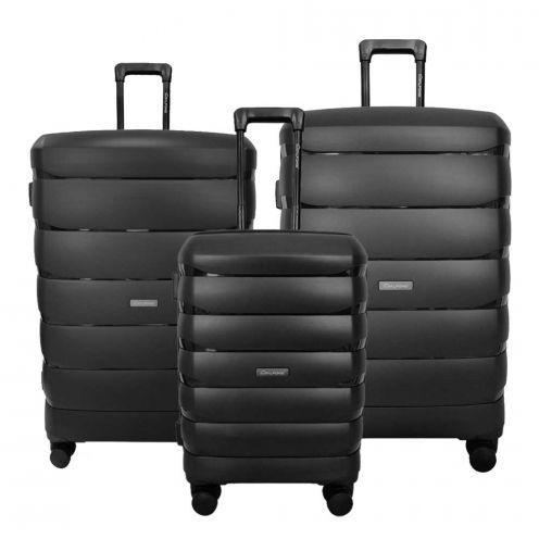 قیمت و خرید سری کامل چمدان مسافرتی آلفونسی مدل آلفا سایز بزرگ ، متوسط ، کابین رنگ مشکی چمدان ایران –  CHAMEDANIRAN ALFONSI 00250898500