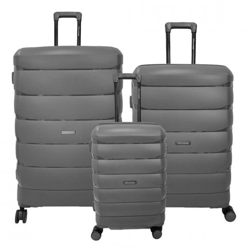 قیمت و خرید سری کامل چمدان مسافرتی آلفونسی مدل آلفا سایز بزرگ ، متوسط ، کابین رنگ نوک مدادی چمدان ایران – CHAMEDANIRAN ALFONSI 00250898501