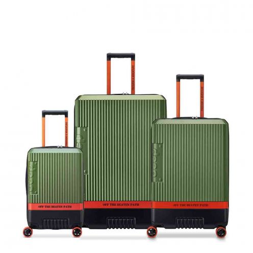 خرید و قیمت ست چمدان دلسی مدل جیپ کابین ، متوسط و بزرگ رنگ سبز چمدان ایران - JEEP DELSEY PARIS 00274698803 chamedaniran