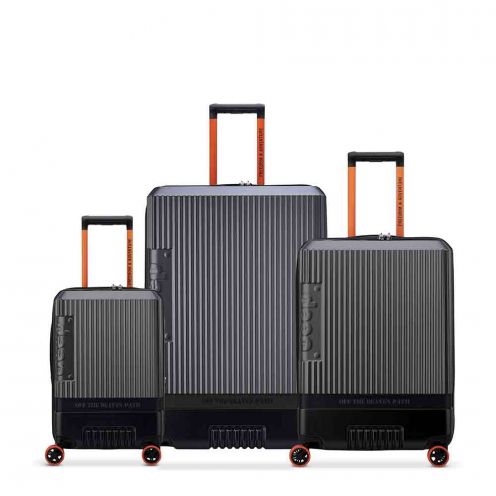 خرید و قیمت ست چمدان دلسی مدل جیپ کابین ، متوسط و بزرگ رنگ نوک مدادی چمدان ایران - JEEP DELSEY PARIS 00274698801 chamedaniran