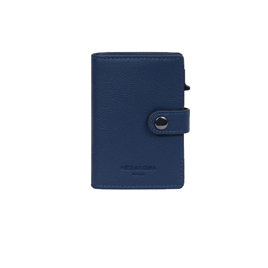 قیمت و خرید کیف جا کارتی هگزاگونا پاریس مردانه مدل کانفورت رنگ آبی چمدان ایران - HEXAGONA COMFORT 4683673700 Case cards holder