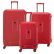 قیمت و خرید ست چمدان مسافرتی دلسی پاریس مدل مون سی سایز بزرگ ، متوسط و کابین رنگ قرمز دلسی ایران – DELSEY PARIS MONCEY 00384498514 delseyiran