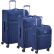 قیمت و خرید سری کامل چمدان دلسی مدل براچنت 2 سایز بزرگ ، متوسط و کابین رنگ آبی دلسی ایران - DELSEY PARIS BROCHANT 2.0 delseyiran 00225698502