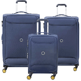 خرید ست کامل چمدان مسافرتی دلسی پاریس مدل چاتروز سایز کوچک ، متوسط و بزرگ رنگ آبی دلسی ایران – DELSEY PARIS  CHARTREUSE 00367398502 delseyiran
