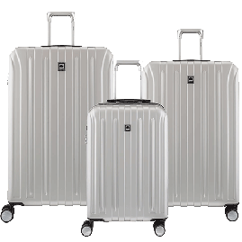 ست کامل چمدان مسافرتی دلسی پاریس مدل واوین سایز بزرگ ، متوسط و کابین رنگ نقره ای دلسی ایران -DELSEY PARIS  VAVIN 00207398011 delseyiran