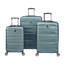 ست چمدان مسافرتی دلسی مدل ایر آرمور سایز بزرگ ، متوسط و کابین رنگ سبز زیتونی چمدان ایران – DELSEY PARIS AIR ARMOUR 00386698803 chamedaniran