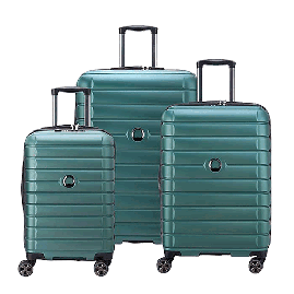خرید ست چمدان دلسی پاریس مدل شادو 5 سایز بزرگ ، متوسط و کابین رنگ سبز دلسی ایران  - SHADOW 5 DELSEY PARIS 00287898503 delseyiran