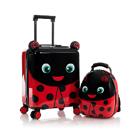 خرید کوله پشتی هیس ست کوله و ترولی بچه گانه لیدی باگ رنگ قرمز چمدان ایران -13149308700 LADY BUG Super Tots Lady Bug - Kids Luggage & Backpack Set