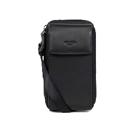 خرید کیف دوشی هگزاگونا مدل سافت استودیو رنگ مشکی چمدان ایران - HEXAGONA Cellphone pouch with wallet Soft leather 2283660100
