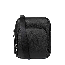 خرید کیف دوشی هگزاگونا مدل کانفورت رنگ مشکی چمدان ایران - HEXAGONA Messenger bag grain leather 4698500100