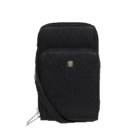 خرید کیف دوشی هگزاگونا مدل آوا رنگ مشکی چمدان ایران - HEXAGONA Cellphone pouch with wallet Soft leather 5583700100