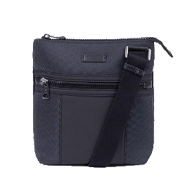خرید کیف دوشی هگزاگونا مدل هوریزون رنگ نوک مدادی چمدان ایران - HEXAGONA Messenger bag Nylon with split leather HORIZON 7662813300 chamedaniran