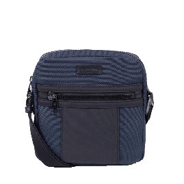 خرید کیف دوشی هگزاگونا مدل هوریزون رنگ آبی چمدان ایران - HEXAGONA Messenger bag Nylon with split leather HORIZON 7663183700 chamedaniran