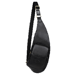 قیمت و خرید کیف دوشی تک بند کراس تریپ هگزاگونا مدل استوارت رنگ مشکی چمدان ایران - 19201230100 HEXAGONA Monostrap STUART Vegetable tanned leather