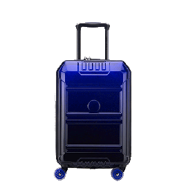 خرید چمدان دلسی پاریس مدل رمپارت پلی کربنات سایز کابین رنگ آبی دلسی ایران  - REMPART DELSEY PARIS 00218180182 chamedaniran