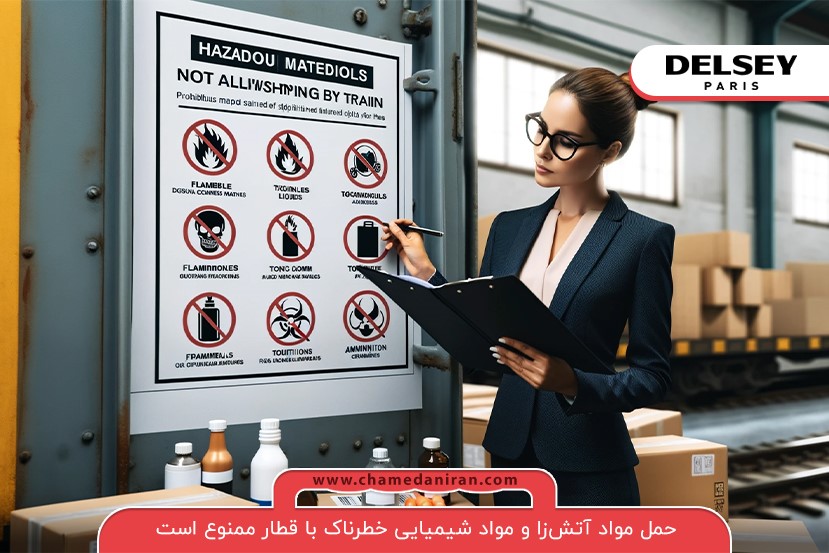 حمل مواد شیمیایی خطرناک؛ یکی از ممنوعیت‌های ارسال بار در قطار 